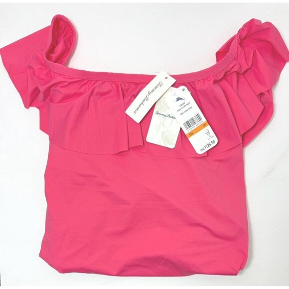 Tommy Bahama Womens Coral Off the Shoulder Spa Cover Up Dress Swim Sz S New - Picture 3 of 8